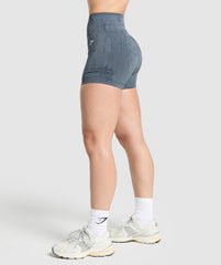 Adapt Camo Seamless Shorts Titanium Blue/Denim Grey