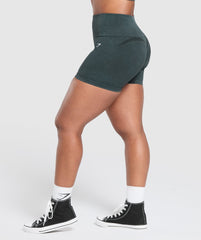 Gains Seamless Washed Shorts Black