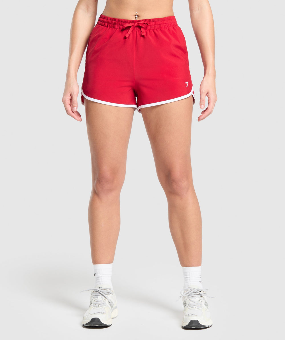 Training Contrast Loose Shorts 2.5" Carmine Red