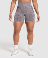 Flex Shorts Plum Brown/White Marl