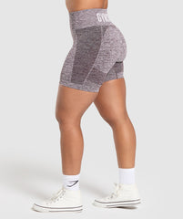 Flex Shorts Plum Brown/White Marl
