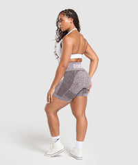 Flex Shorts Plum Brown/White Marl