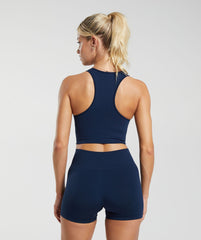Everyday Seamless Crop Tank Navy