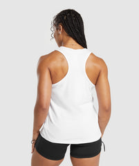 Training Cotton Tank White