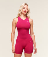 Everyday Seamless Tight Fit Tank Build Pink