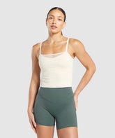 Elevate Mesh Tank With Shelf Oat White