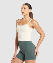 Elevate Mesh Tank With Shelf Oat White