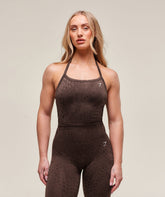 Adapt X Whitney Animal Seamless Midi Tank Soft Brown/Archive Brown