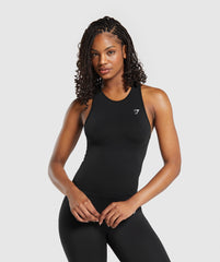 Everyday Seamless Tight Fit Tank Black