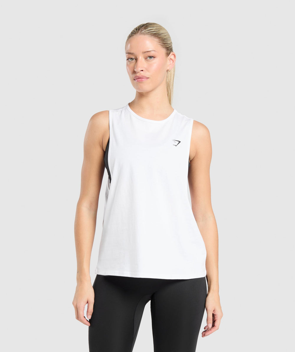 Training Drop Arm Tank White