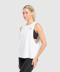 Training Drop Arm Tank White