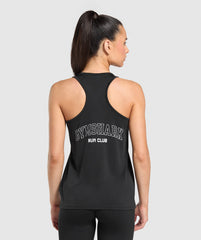 Run Club Graphic Tank Black