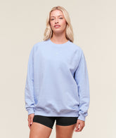 Training Oversized Fleece Sweatshirt Peri Blue