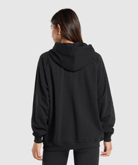 Block Oversized Hoodie Black