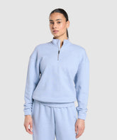 Rest Day Sweats 2.0 1/4 Zip Pullover Blue Marl