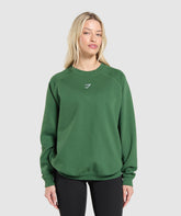 Training Oversized Fleece Sweatshirt Classic Green