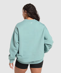 Graphic Illustration Pullover Celeste Blue