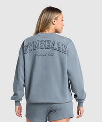 Campus Classics Graphic Sweatshirt Iron Blue