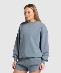 Campus Classics Graphic Sweatshirt Iron Blue