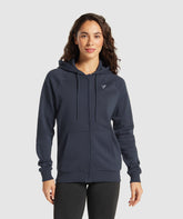 Training Fleece Zip Hoodie Heavy Blue