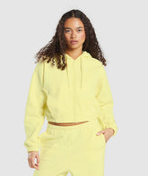 Fleece Zip Hoodie Refresh Yellow