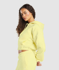 Fleece Zip Hoodie Refresh Yellow