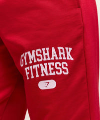 Varsity Graphic Oversized Joggers Conditioning Red