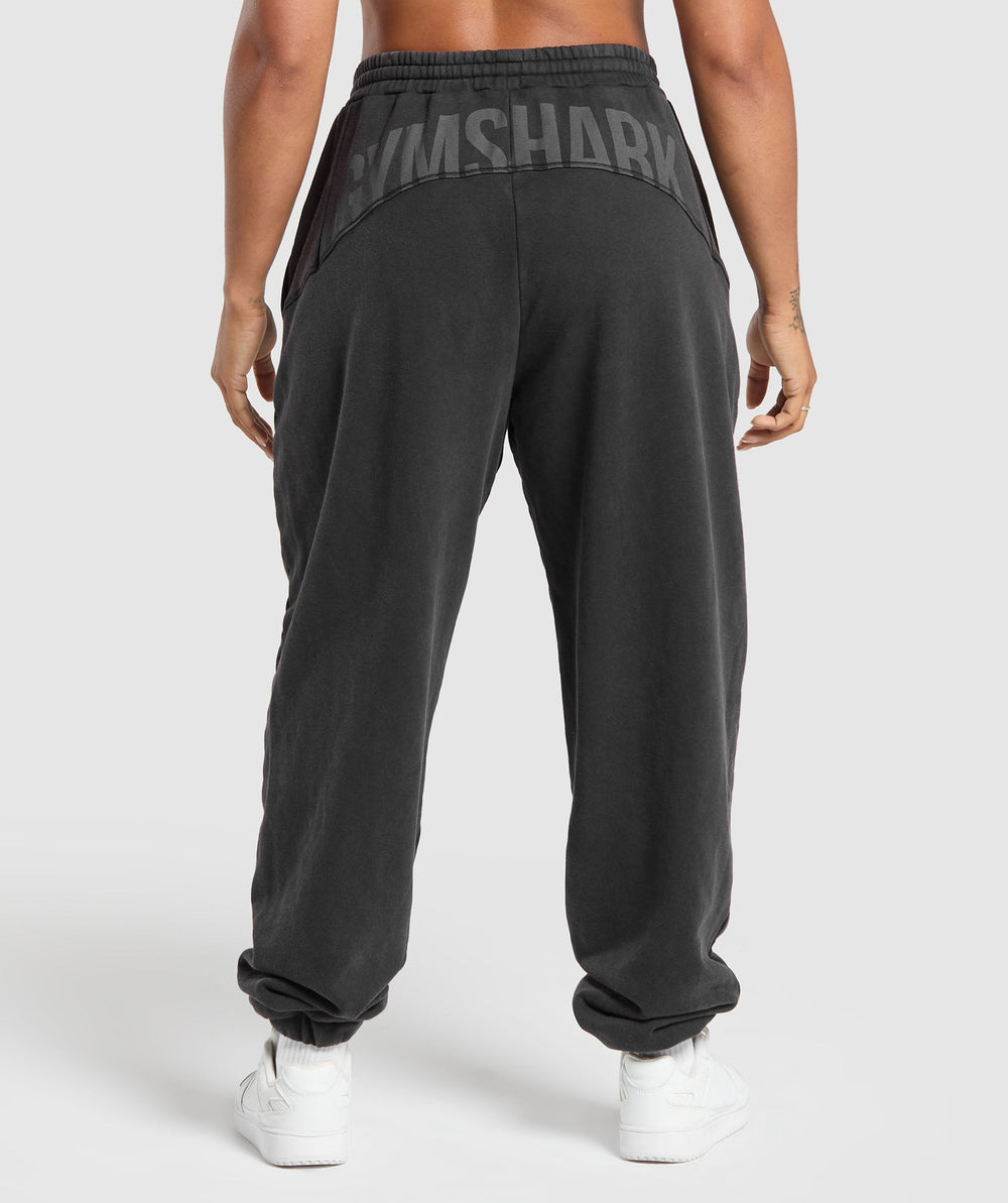 Power Washed Joggers Black