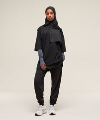 Covered Joggers Black