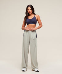 Mesh Straight Leg Pants Stone Grey/Heavy Blue