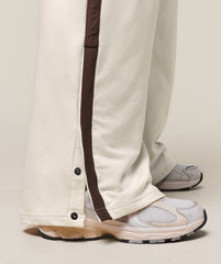 Retro Stripe Snap Pant Oat White/Archive Brown