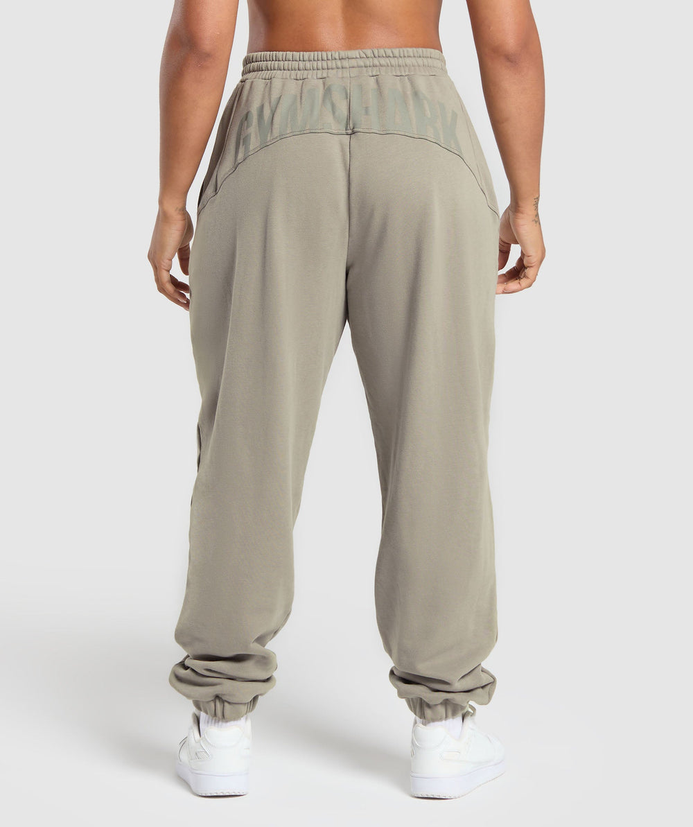 Power Washed Joggers Linen Brown