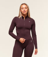 Training Zip Up Jacket Cherry Purple