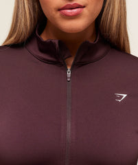 Training Zip Up Jacket Cherry Purple