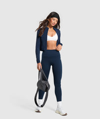 Everyday Seamless Zip Tracktop Navy