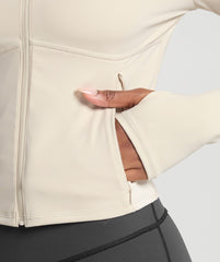 Elevate Tracktop Cream Beige