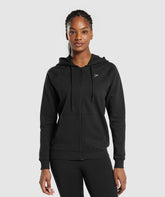 Training Fleece Zip Hoodie Black