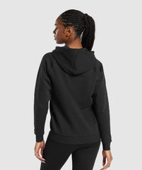 Training Fleece Zip Hoodie Black