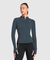 Running Full Zip Jacket Darkest Teal