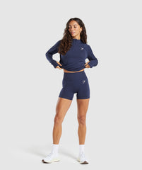 Vital 1/4 Zip Heavy Blue/ Marl