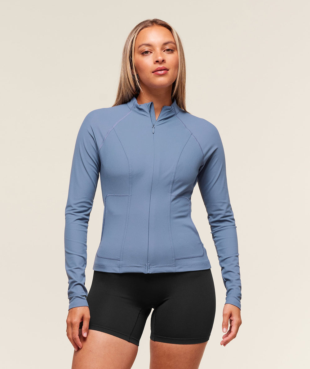 Conditioning Full Zip Jacket Worn Blue