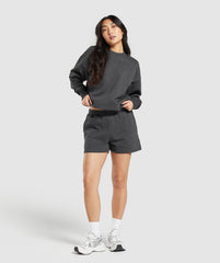 Rest Day Sweat Shorts Black Core Marl