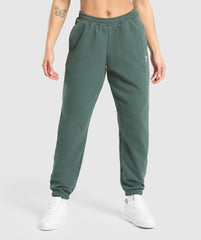 Lifting Graphic Oversized Joggers Slate Teal