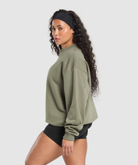 Two Strong Women Sweatshirt Base Green