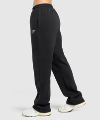 Training Fleece Straight Leg Joggers Black