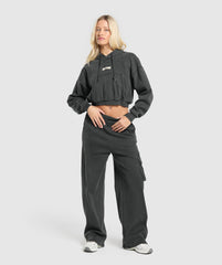 Rest Day Ribbed Hoodie Asphalt Grey