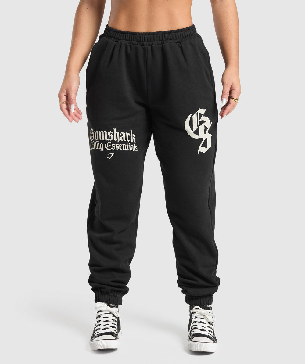 Lifting Essentials Oversized Joggers Black