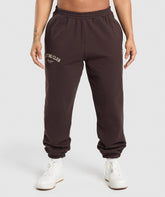Lifting Club Oversized Joggers Heritage Brown