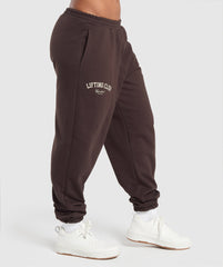 Lifting Club Oversized Joggers Heritage Brown