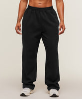 Training Fleece Straight Leg Short Pant Black
